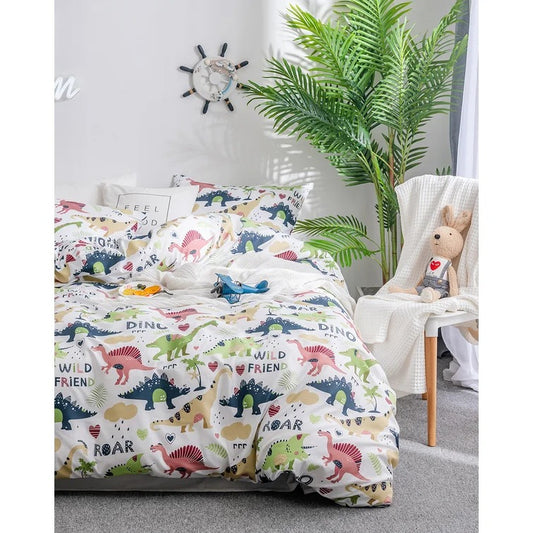 Dooley Dino Microfiber Reversible 2 Piece Duvet Cover Set