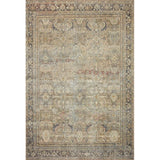 Duda Oriental Olive And Charcoal Area Rug - 3'6" x 5'6"