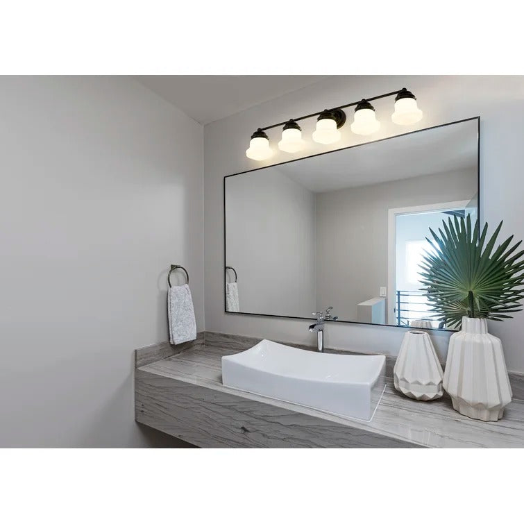 Erithon 5 - Light Dimmable Matte Black Vanity Light