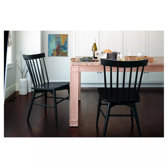 Windsor Solid Wood Chairs  - SET OF 2 *SCRATCH & DENT*