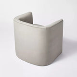 EXTRA $100 OFF, now $159.99,  Barrel Accent Chair Light GREY Velvet