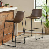 30" Cedric Faux Leather Barstool - SET OF 2