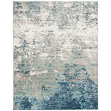 Genessys Abstract Area Rug in Grey/Blue - 6' x 9'