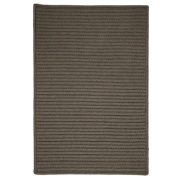 Glasgow Braided Black And Grey Indoor / Outdoor Area Rug 4 x 4 Square