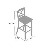 30'' Solid Wood Bar & Counter Stool