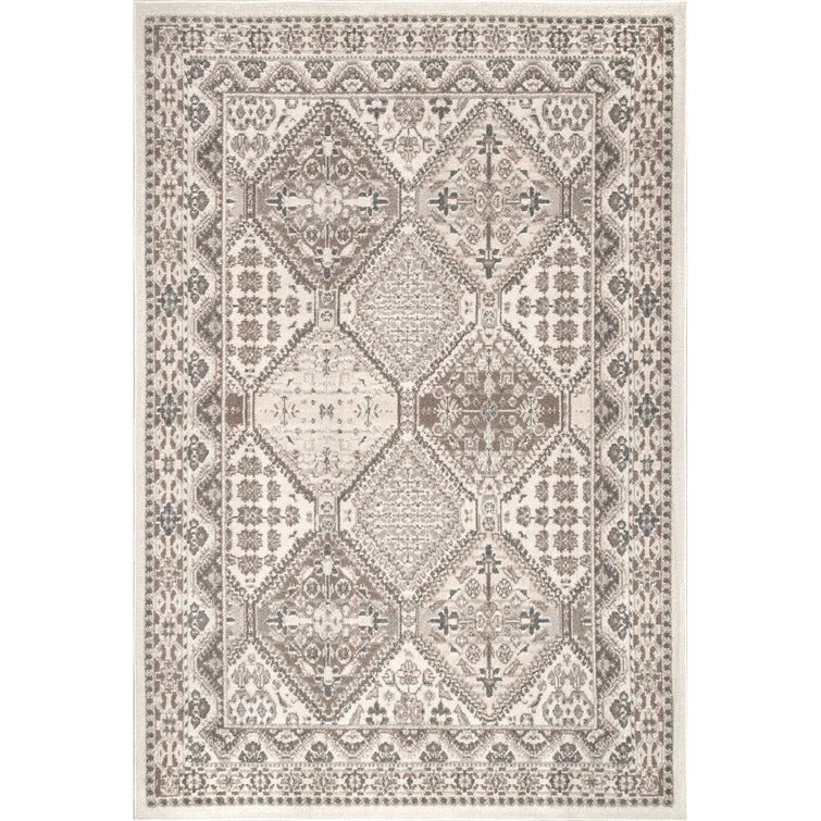 Holden Southwestern Area Rug in Beige/Cream/Grey/Taupe - 9' x 12'