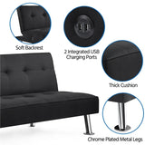 Hoxie 66'' Sofa Bed With USB Ports