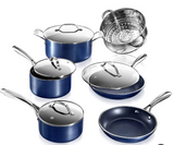 GraniteStone Platinum Blu Series 10-Piece Cookware Set