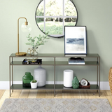 Jlayah Console Table, Gunmetal, Scratch & Dent