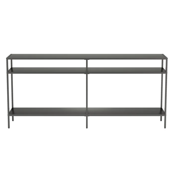 Jlayah Console Table, Gunmetal, Scratch & Dent