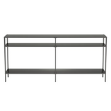 Jlayah Console Table, Gunmetal, Scratch & Dent