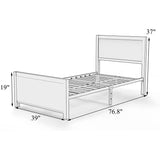 Kylesha Sleigh Bed - TWIN *UNASSEMBLED*