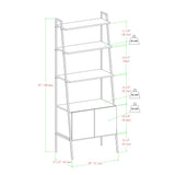 Little Italy 72'' H x 28'' W Ladder Bookcase