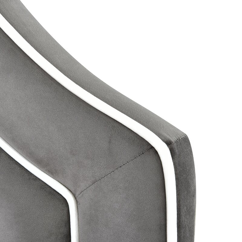 Llanos Panel Headboard, charcoal, full or queen