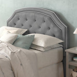 Llanos Panel Headboard, charcoal, full or queen