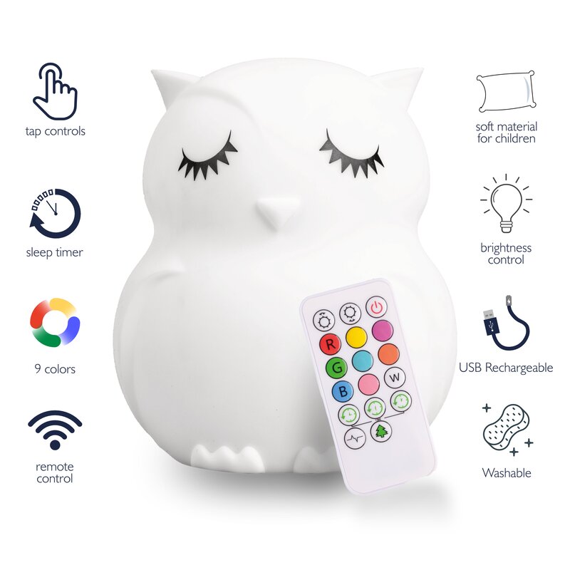 LumiPets® LED Colour Changing Night Light With Remote