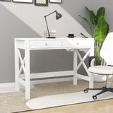 White Writing Desk, assembled