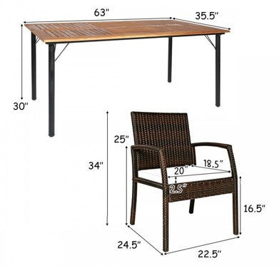 The Fredrick, 7 Piece dining Set, Outdoor, fully assembled