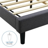 Pinheiro Tufted Upholstered Low Profile Platform Bed - QUEEN *UNASSEMBLED*SPECIAL