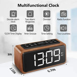 Wooden Clock Radio