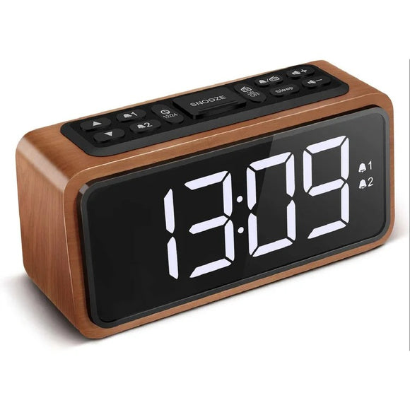 Wooden Clock Radio