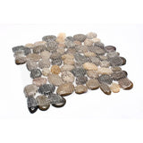 Rainforest Natural Stone Pebbles Mosaic Wall & Floor Tile - 1 BOX