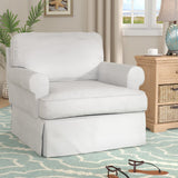 Rundle 38'' Wide Cotton Slipcover - SLIPCOVER ONLY-TAN IN COLOR-