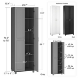 Scholl Armoire, Black, Scratch & Dent, assembled