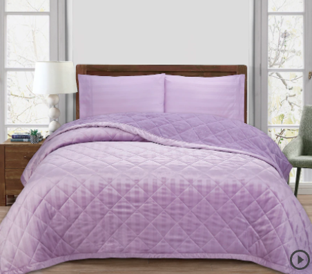 St Clair down alternative blanket - lilac