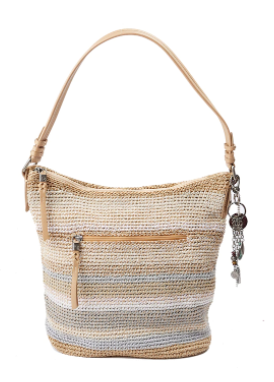 The Sak - Sequoia Hobo - Crochet - light stripes