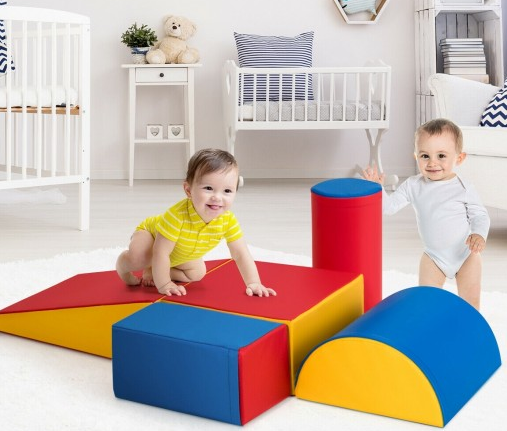 5-Piece Set Climb Activity Play Safe Foam Blocks