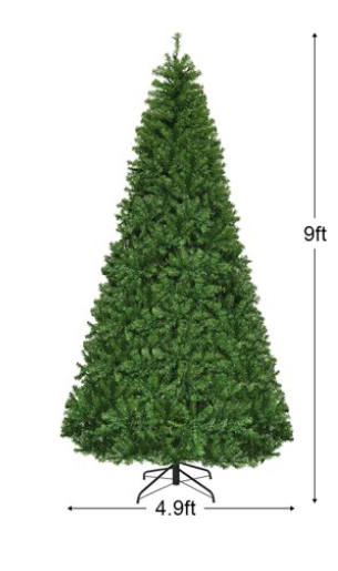 SPECIAL, 9Ft Pre-Lit Artificial Christmas Tree, Clear or Multi Option, 1000 LED Lights