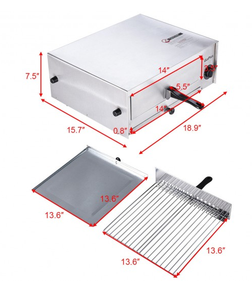 Kitchen Commercial Pizza Oven Stainless Steel Pan, minor dents in top