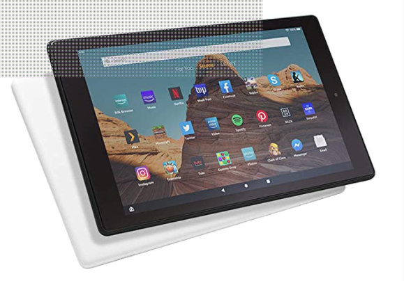 Fire HD 10 Tablet (10.1" 1080p full HD display, 64 GB) – Black (2019 Release) open box, tested