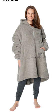 The Comfy Teddy Bear Quarter-Zip Snuggle Blanket