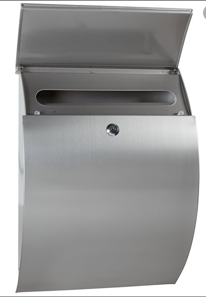 Stainless Steel Modern Wall Mounted Locking Mailbox