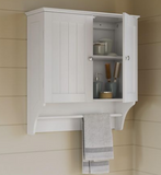 23.82-inch W x 25.44-inch H x 8.86-inch D 2-Door Bathroom Storage