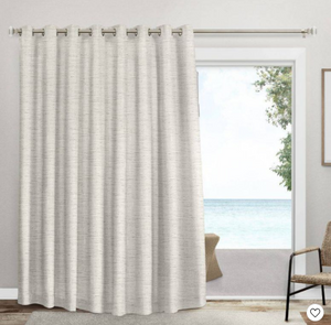 100"x84" Burke Patio Grommet Top Single Blackout Curtain Panel