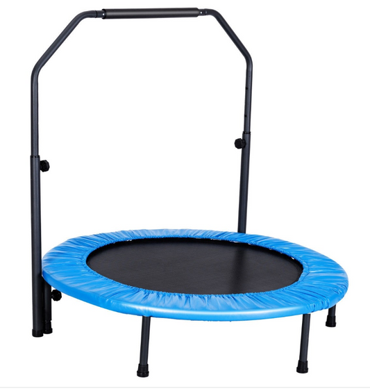 Mini Rebounder Trampoline with Adjustable Hand Rail