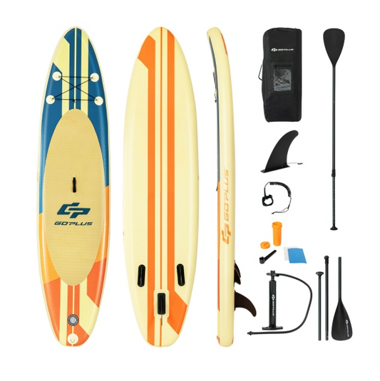 11' Inflatable Stand Up Paddle Board Surfboard W/Bag Aluminum Paddle Pump