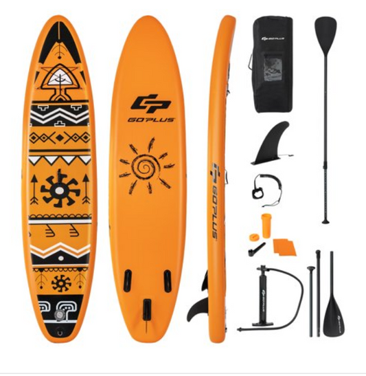 10.5' Inflatable Stand Up Paddle Board SUP Surfboard W/ Aluminum Paddle and pump