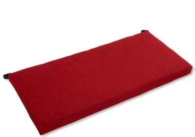 Loveseat Cushion, 43`` x 22``, Red