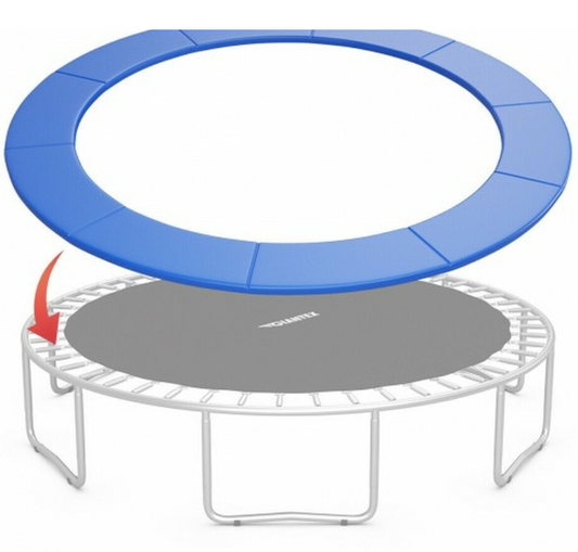 12Ft Trampoline Replacement Safety Pad Bounce Frame-Blue