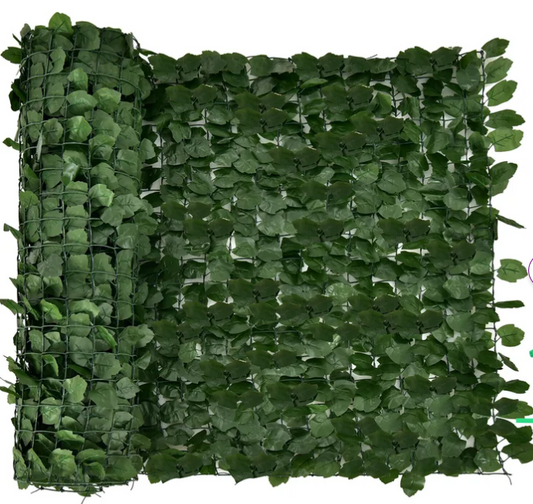 118x39in Artificial Ivy Privacy Fence Screen Artificial Hedge Fence Decor, reg $129.99