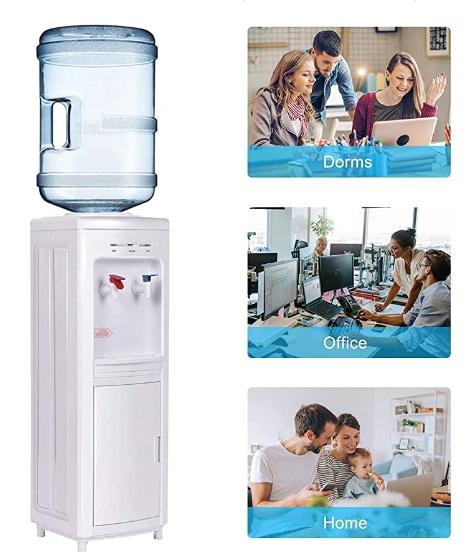 Top Loading Water Cooler Dispenser, 3-5 Gallon Hot & Cold Dual-use Water Dispenser