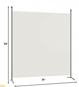 Single Panel Room Divider Privacy Partition Screen for Office Home