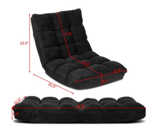 Copy of Modern Black Velvet 14-Position Floor Chair