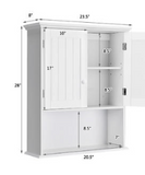 Bathroom Storage Cabinet Medicine Cabinet w/ Double Door White