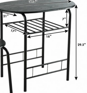 Bistro Table, Black