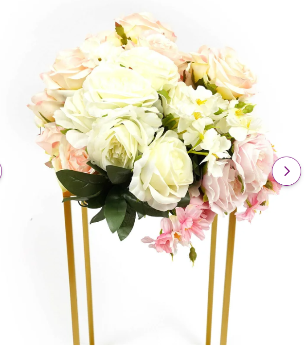 8 Pieces Square Metal Wedding Display Flower Stand Post Holder (Gold) reg $279.99